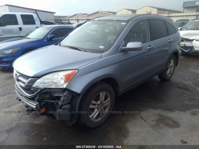 5J6RE3H74BL009517 - 2011 HONDA CR-V EXL Light Blue photo 2