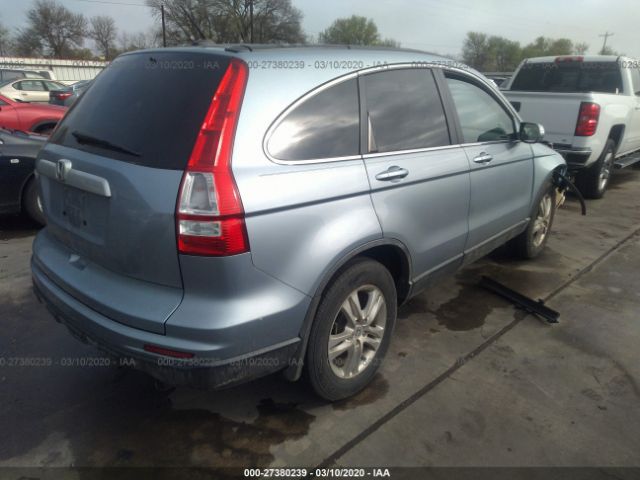 5J6RE3H74BL009517 - 2011 HONDA CR-V EXL Light Blue photo 4