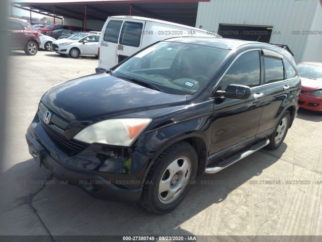 5J6RE38329L015050 - 2009 HONDA CR-V LX Black photo 2