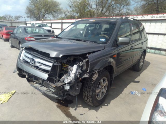 5FNYF28398B019476 - 2008 HONDA PILOT SE Gray photo 2