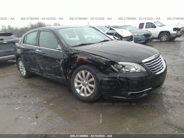 1C3CCBCG1DN739285 - 2013 CHRYSLER 200 LIMITED Black photo 1