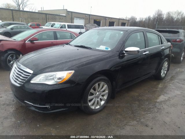 1C3CCBCG1DN739285 - 2013 CHRYSLER 200 LIMITED Black photo 2