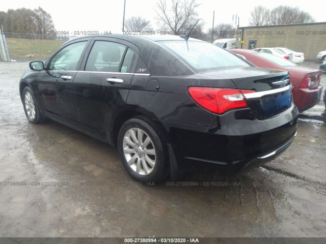 1C3CCBCG1DN739285 - 2013 CHRYSLER 200 LIMITED Black photo 3