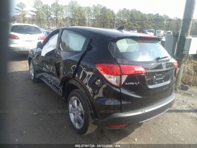 3CZRU5H3XLM703334 - 2020 HONDA HR-V  Black photo 3