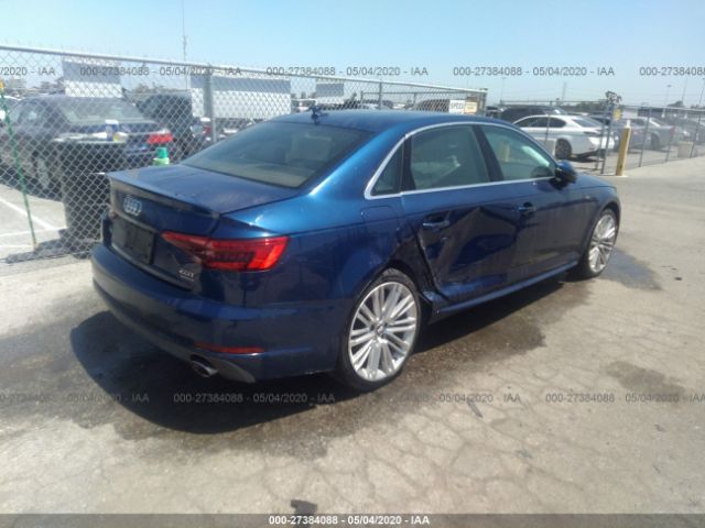 WAUFNBF46HN044291 - 2017 AUDI A4 PRESTIGE Blue photo 4