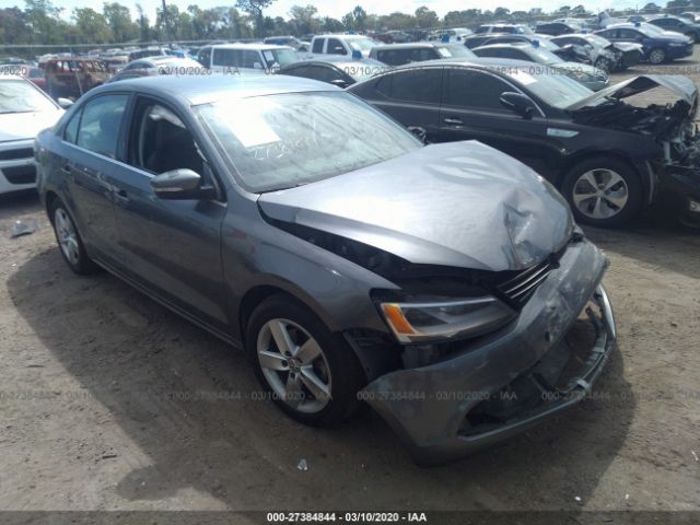 3VWLL7AJ9EM250052 - 2014 VOLKSWAGEN JETTA TDI Gray photo 1