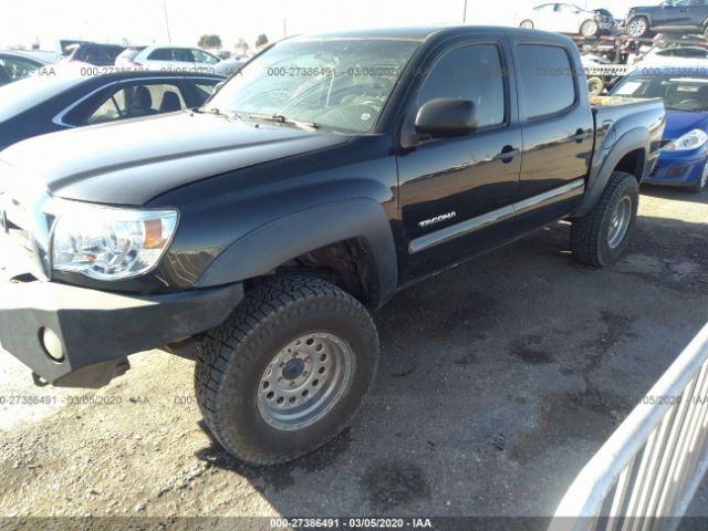 5TELU42N28Z548109 - 2008 TOYOTA TACOMA DOUBLE CAB Black photo 2