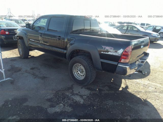 5TELU42N28Z548109 - 2008 TOYOTA TACOMA DOUBLE CAB Black photo 3