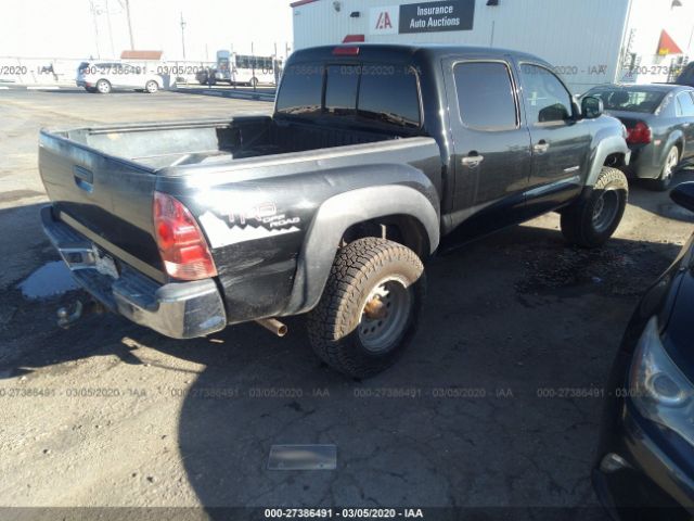 5TELU42N28Z548109 - 2008 TOYOTA TACOMA DOUBLE CAB Black photo 4