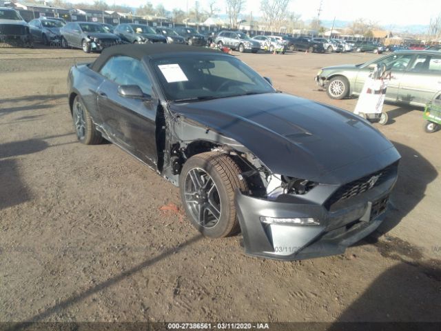 1FATP8UH5L5134457 - 2020 FORD MUSTANG  Gray photo 1