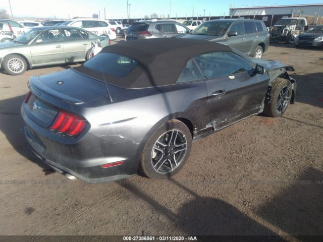 1FATP8UH5L5134457 - 2020 FORD MUSTANG  Gray photo 4
