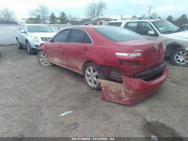 4T1BE46K28U253976 - 2008 TOYOTA CAMRY CE/LE/XLE/SE 红色 照片 3