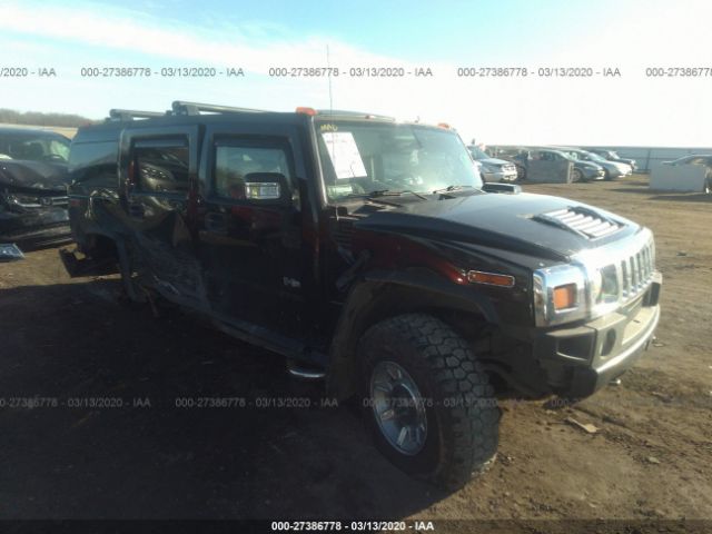 5GRGN23U74H106008 - 2004 HUMMER H2  Black photo 1