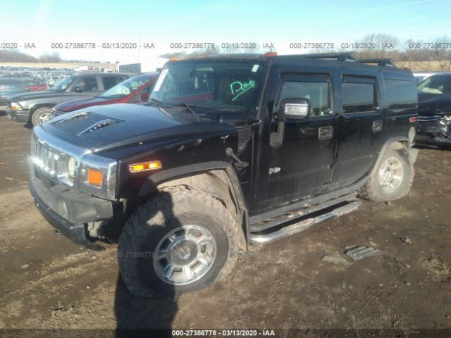 5GRGN23U74H106008 - 2004 HUMMER H2  Black photo 2