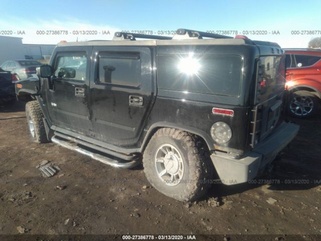 5GRGN23U74H106008 - 2004 HUMMER H2  Black photo 3