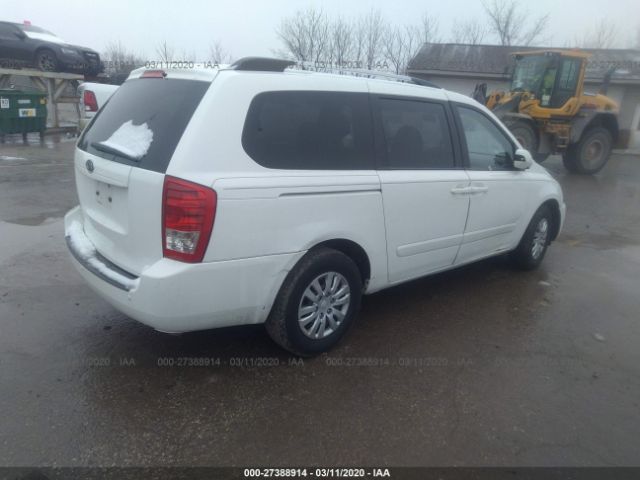 KNDMG4C77C6463011 - 2012 KIA SEDONA LX White photo 4