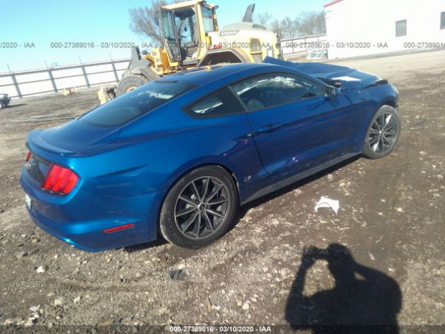 1FA6P8TH0H5280576 - 2017 FORD MUSTANG  Blue photo 4
