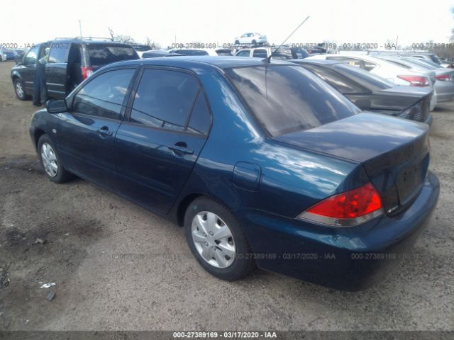 JA3AJ26E34U039419 - 2004 MITSUBISHI LANCER ES Blue photo 3