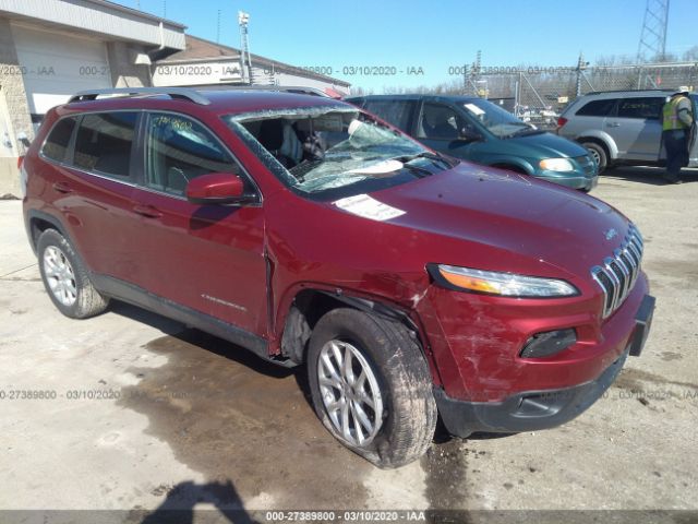 1C4PJMCB5EW185912 - 2014 JEEP CHEROKEE LATITUDE Red photo 1