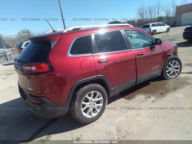 1C4PJMCB5EW185912 - 2014 JEEP CHEROKEE LATITUDE Red photo 4