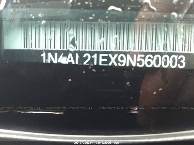 1N4AL21EX9N560003 - 2009 NISSAN ALTIMA 2.5/2.5S Silver photo 9