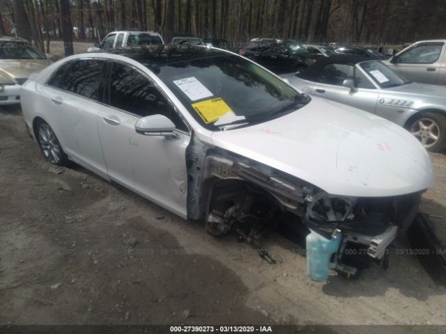 3LN6L2LU7ER815858 - 2014 LINCOLN MKZ HYBRID White photo 1