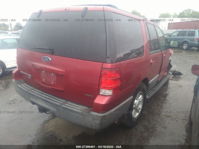 1FMPU16L24LB06900 - 2004 FORD EXPEDITION XLT Red photo 4