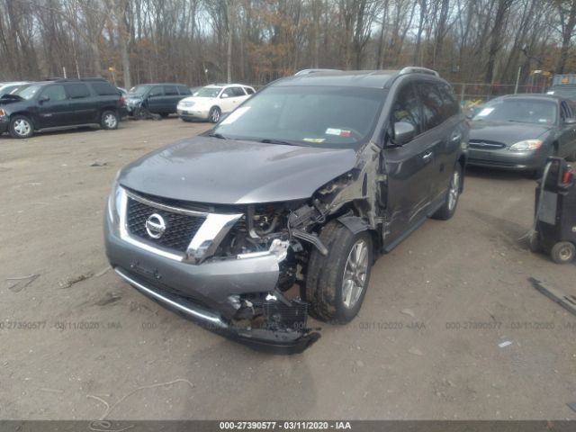 5N1AR2MN9FC620683 - 2015 NISSAN PATHFINDER S/SV/SL/PLATINUM Gray photo 6