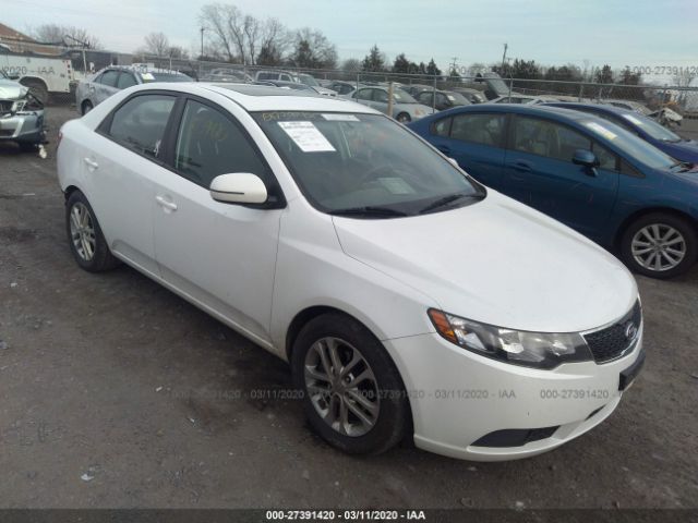 KNAFU4A20C5480096 - 2012 KIA FORTE EX White photo 1