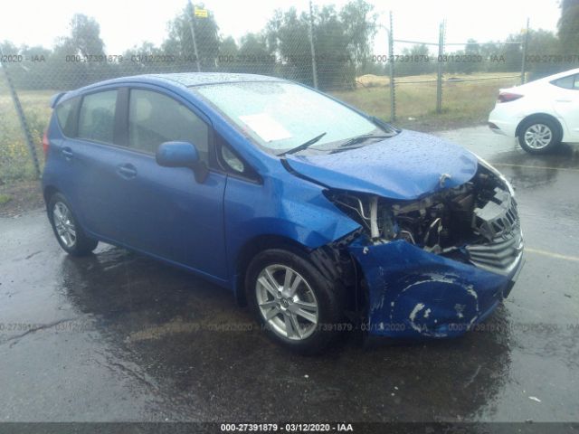 3N1CE2CP0EL382384 - 2014 NISSAN VERSA NOTE S/S PLUS/SV/SL Blue photo 1