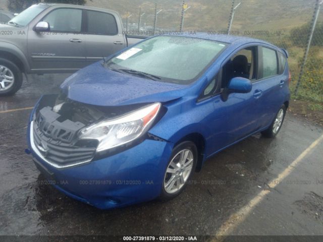 3N1CE2CP0EL382384 - 2014 NISSAN VERSA NOTE S/S PLUS/SV/SL Blue photo 2