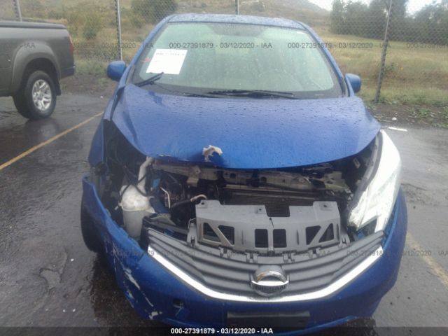 3N1CE2CP0EL382384 - 2014 NISSAN VERSA NOTE S/S PLUS/SV/SL Blue photo 6