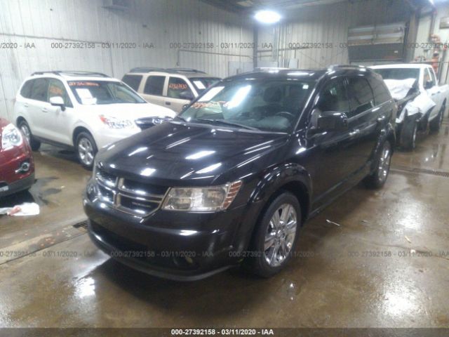 3D4PH9FG5BT513821 - 2011 DODGE JOURNEY LUX Black photo 2