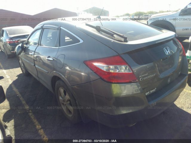 5J6TF1H39AL011427 - 2010 HONDA ACCORD CROSSTOUR EX Black photo 3