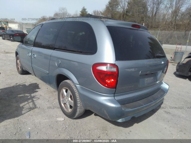 2D4GP44L35R111941 - 2005 DODGE GRAND CARAVAN SXT Light Blue photo 3