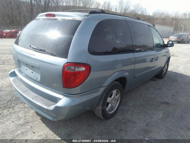 2D4GP44L35R111941 - 2005 DODGE GRAND CARAVAN SXT Light Blue photo 4