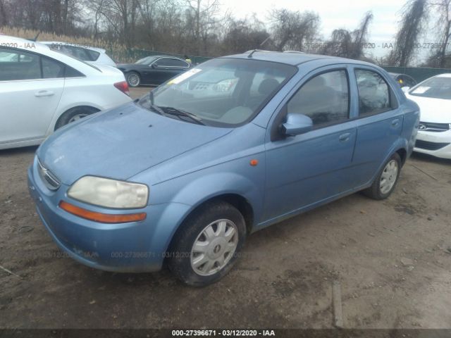 KL1TD52684B134434 - 2004 CHEVROLET AVEO  Blue photo 2