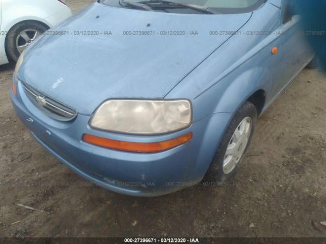 KL1TD52684B134434 - 2004 CHEVROLET AVEO  Blue photo 6