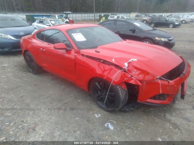 1FA6P8TH2F5362161 - 2015 FORD MUSTANG  Red photo 1