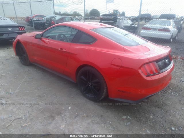 1FA6P8TH2F5362161 - 2015 FORD MUSTANG  Red photo 3