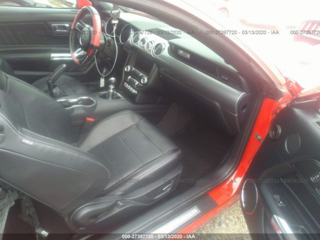 1FA6P8TH2F5362161 - 2015 FORD MUSTANG  Red photo 5