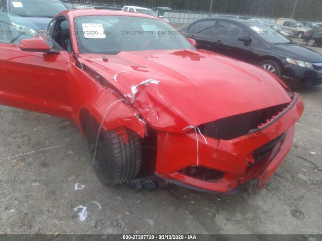 1FA6P8TH2F5362161 - 2015 FORD MUSTANG  Red photo 6