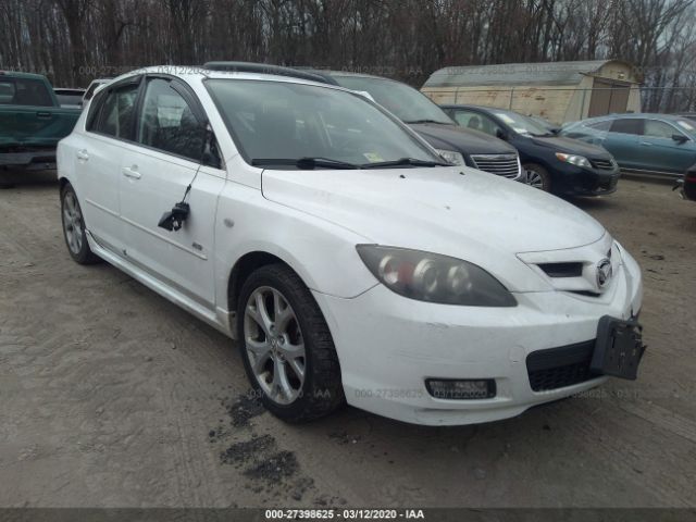 JM1BK344881819782 - 2008 MAZDA 3 HATCHBACK White photo 1