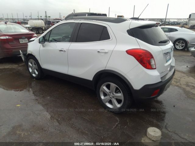 KL4CJASB0GB656108 - 2016 BUICK ENCORE  White photo 3