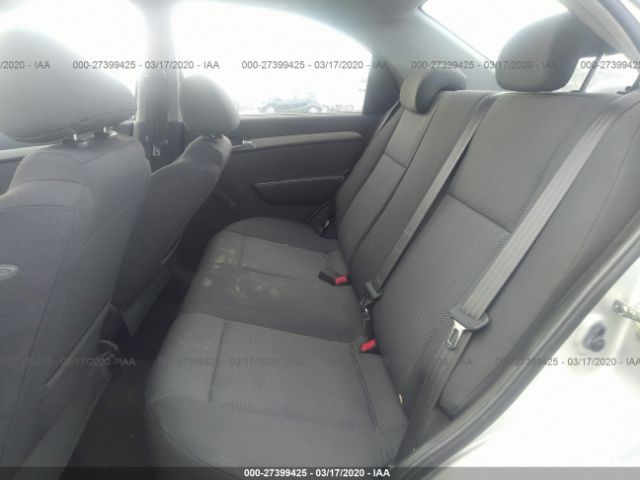 KL1TD56618B008853 - 2008 CHEVROLET AVEO LS Silver photo 8