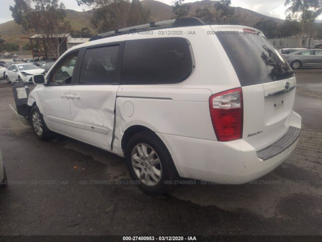 KNDMB233166043636 - 2006 KIA SEDONA EX/LX White photo 3