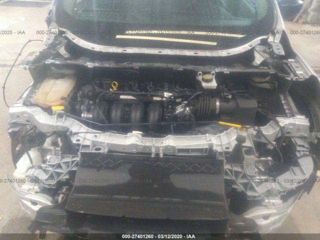 1FMCU0F78DUC35553 - 2013 FORD ESCAPE S Silver photo 10