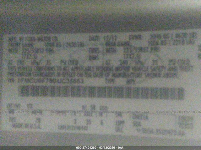 1FMCU0F78DUC35553 - 2013 FORD ESCAPE S Silver photo 9