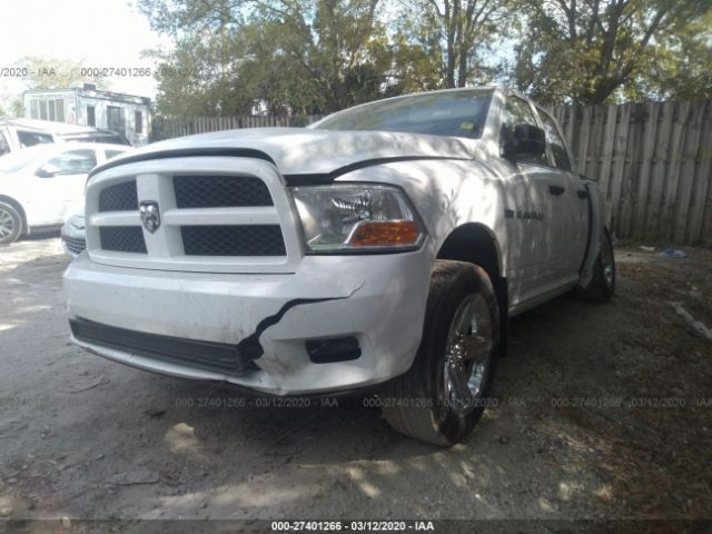 1C6RD6FT4CS212058 - 2012 DODGE RAM 1500 ST White photo 2