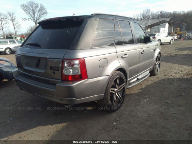 SALSH23439A196706 - 2009 LAND ROVER RANGE ROVER SPORT SUPERCHARGED Gray photo 4
